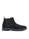 Massimiano Wildleder Marineblau Chelsea Stiefeletten