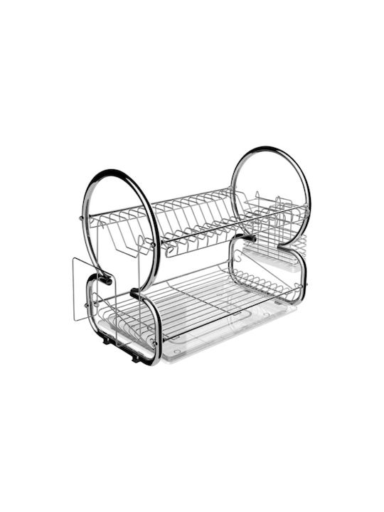 Geschirrabtropfer & Abtropfgitter Inox Silber 54x38x25cm