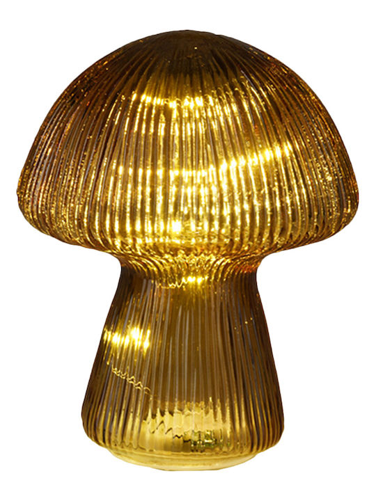 Zaros Weihnachtliche Glas Figur Pilz Gelb