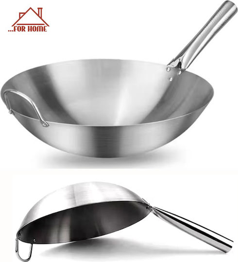 ForHome 38cm Wok Stainless Steel ForHome 38cm Wok Stainless Steel