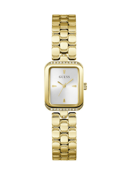Guess Women's Watch Chronograph with Gold Metal Bracelet