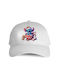 Kids' Hat Jockey Fabric White