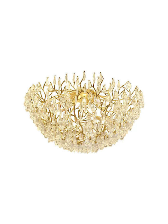 Elmark Ceiling Mount Light Bronze with Socket G9 with Crystals