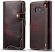 Oil Wax Cowhide Magnetisch Buchen Sie Leder Rot (Galaxy S8+)