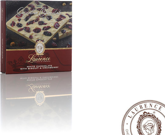 Signature Λευκή Σοκολάτα Μπισκότο Κράνμπερι 100g Laurence