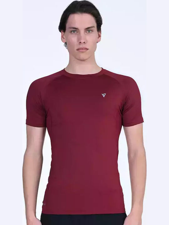 Sportliches Kurzarmbluse Bordo