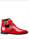 Stiefeletten Damen Rot