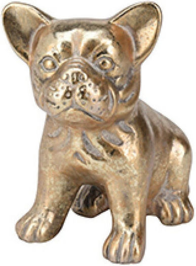 Dekorativer Keramikhund Gold 16cm x 9,5cm x 18cm