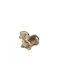Câine Decorativ din Ceramică Auriu 16cm X 9.5cm X 18cm
