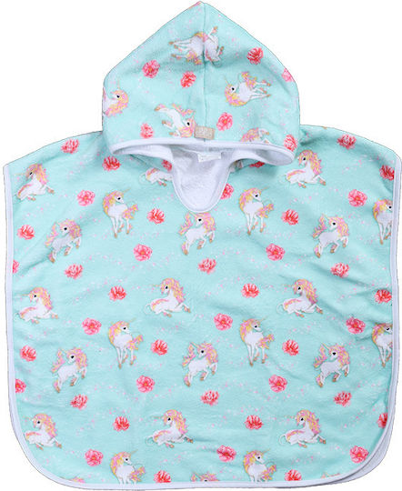 Baby Bademantel Poncho mit Kapuze