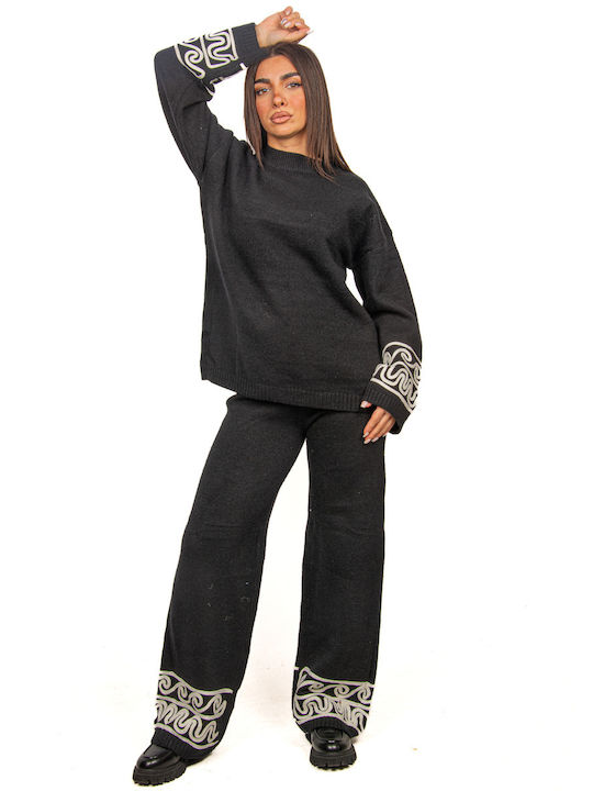 Ariadne Knit Set Black