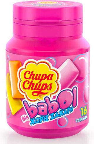 Chupa Chups Big Babol Sugar Free Bottle 16 Τμχ
