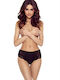 Nicky 5015 Women's String with Lace Black