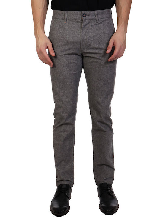 Boss Παντελόνι Chino σε Slim Εφαρμογή Γκρι
