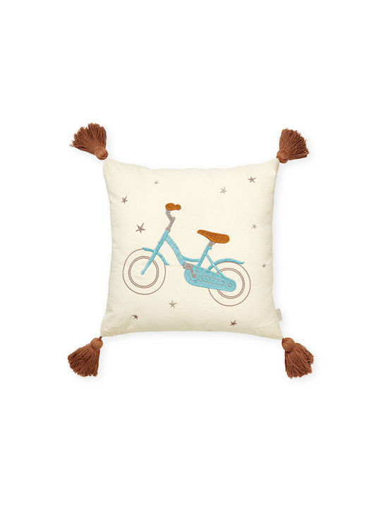Cam Cam Copenhagen Παιδικό Διακοσμητικό Μαξιλάρι Bicycles 35x35εκ.
