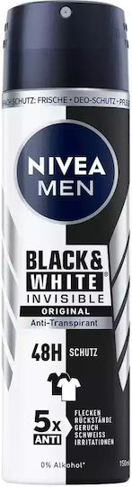 Nivea Men Black & White Invisible Αποσμητικό 72h σε Spray 150ml