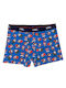 Men's Christmas Boxer Santa Claus Blue