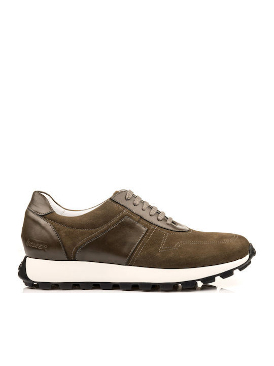 Men's Leather Casual Shoes Green