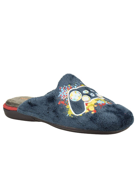 Devalverde Men's Slipper Blue