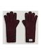 Unisex Knitted Gloves Red Wallis