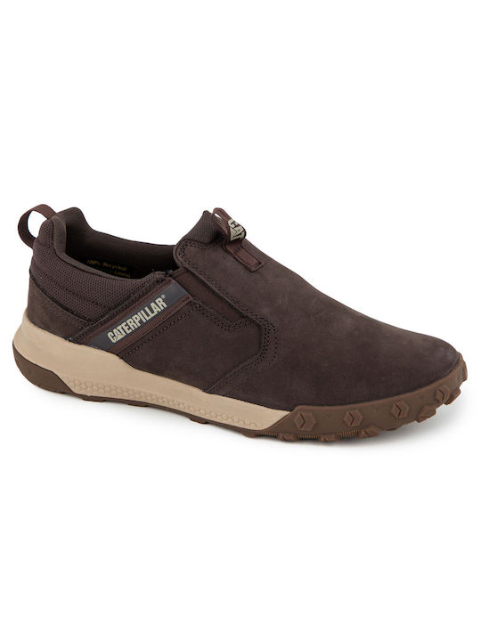CAT Hex Ready Men's Slip-Ons Brown