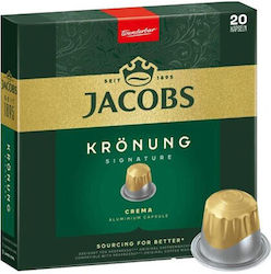 Jacobs Crema 20x Nespresso Συμβατές Κάψουλες Jacobs Crema 20x Nespresso Συμβατές Κάψουλες