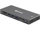 Sandberg 13in1 DockingStation Pro USB-C Docking Station mit HDMI/DisplayPort 4K PD Ethernet und Verbindung 3 Monitore Schwarz