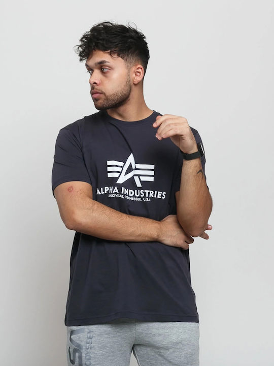 Alpha Industries T-shirt Dark Blue 100501-2 | Skroutz.eu