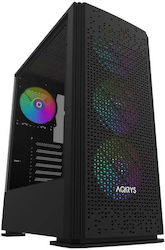 Aqirys Gacrux Gaming Midi Tower Computer Case w...