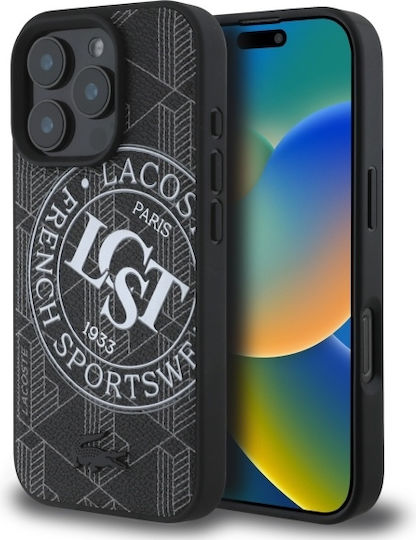 Lacoste Mono Sportswear Magsafe Back Cover Πλαστικό Μαύρο (iPhone 16 Pro Max)
