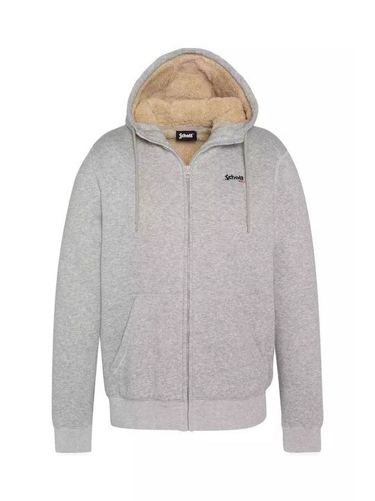 Schott Sweatshirt with Hood grey