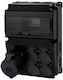 Black Panel Lago 10m Scenic Straight Sockets 32a/3p 4x230v F3.2895