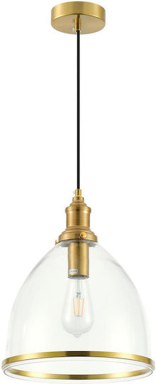 ARlight Κρεμαστό Φωτιστικό Διάφανο LED Καμπάνα 28x28x35εκ.