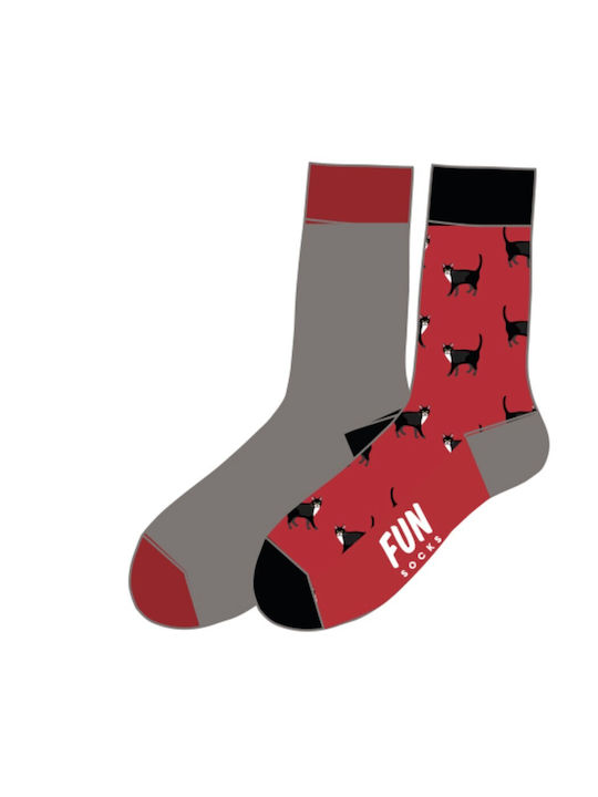 Fun Socks Παιδικές Κάλτσες Κόκκινο 2 Ζευγάρια