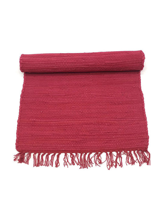 Natural Home Teppich Rechteckig Baumwolle Red