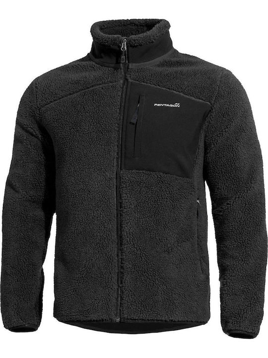 Pentagon Summit Sherpa Hunting Cardigan Fleece Black