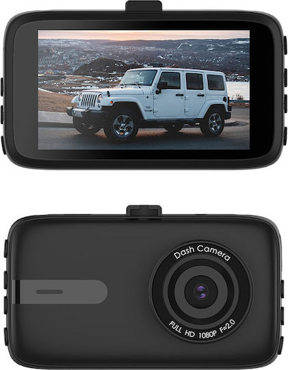 Powertech Κάμερα DVR Αυτοκινήτου 1080P με Οθόνη 3"