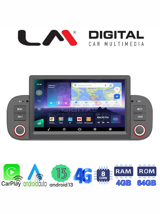 LM Digital Sistem Audio Auto pentru Fiat Panda 2012 (Bluetooth/USB/WiFi/GPS/Apple-Carplay/Android-Auto)