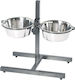 Imac Stainless Steel Bowl Food & Water for Dog with Base 2lt 29cm in Blue Color