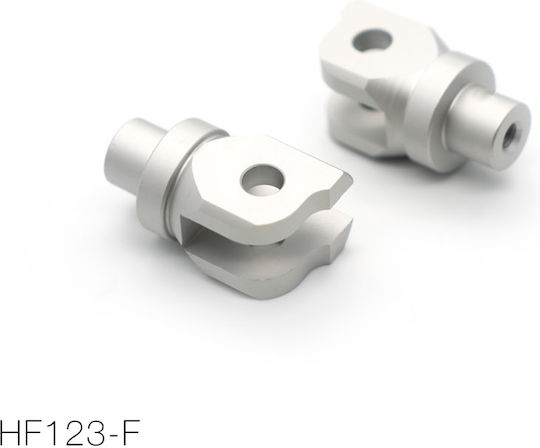 Barracuda Picior de picior Μοτοσυκλέτας în Culoare Silver HF123-F-1