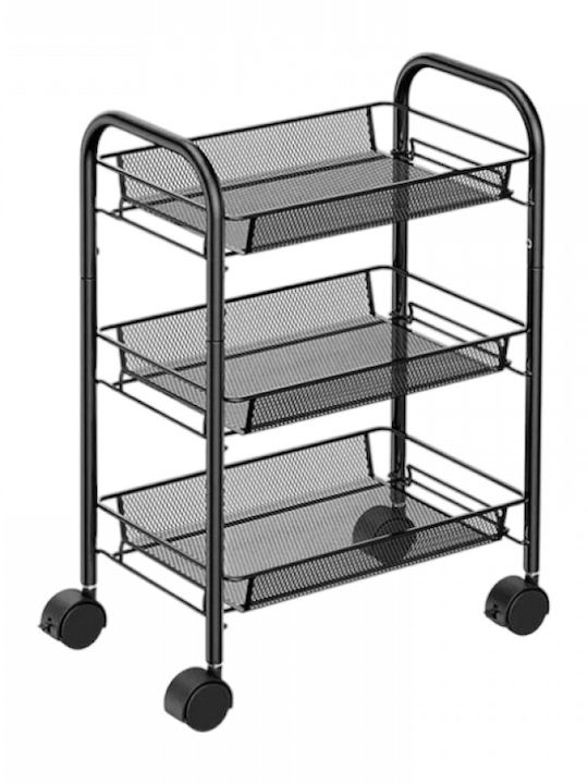 Kitchen Trolley Metallic 44x27x64cm