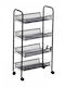 Kitchen Trolley Metallic 44x26x83cm