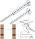 Vevor Invisible Cable Kit Set 20pcs Stainless Steel T316 Silver Yxzjqys20j185wdtqv0
