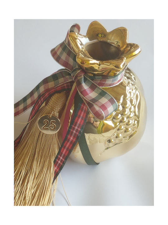 Farmece de Masă din Rodie Aurită Emailată 9x10.5 cm Design Embosat