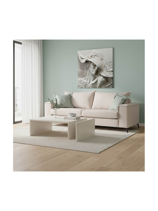 Verona Dreisitzer Sofa Beige mit Farbauswahl 22...