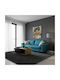 Verona Dreisitzer Sofa Petrol Blau 225x93x100cm