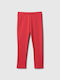 Kinder Leggings Lang red