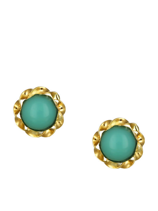 Earrings made of Gold 9K with Stones
