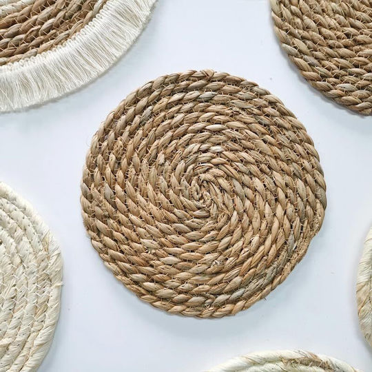 Σουπλά Στρογγυλό Rattan 4τμχ