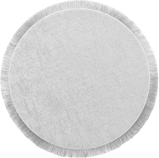 Arti Casa Round Metallic Placemat Silver